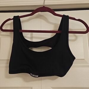 P.E Nation Black Sports Bra